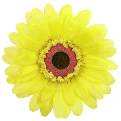 New DecoWoerner Künstliche Riesen-Gerbera-Blüte , 45 Cm Ø gelb