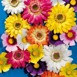 New DecoWoerner Künstliche Riesen-Gerbera-Blüte , 45 Cm Ø gelb