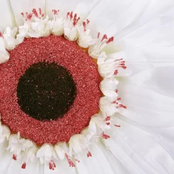 Best DecoWoerner Künstliche Riesen-Gerbera-Blüte , 45 Cm Ø weiß