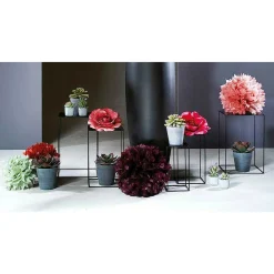 Sale DecoWoerner Künstliche Rose, Apricot 116 Cm rot