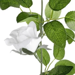 Discount DecoWoerner Künstliche Rosen-Ranke 180 Cm weiß