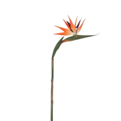 DecoWoerner Künstliche Strelitzien Paradiesvogel-Blume, 84 Cm orange