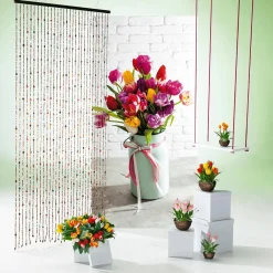 Sale DecoWoerner Künstliche Tulpen Im Korb - Weiß , 20 Cm rosa