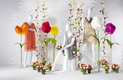 Outlet DecoWoerner Künstliche XXL Tulpe, 140 Cm, gelb