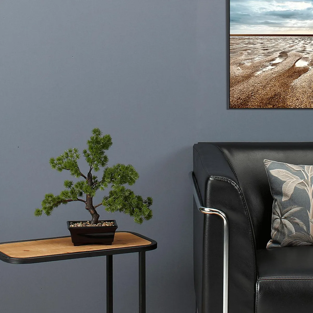 Discount DecoWoerner Künstlicher Bonsai Kiefernadeln Eingetopft 34 Cm grün