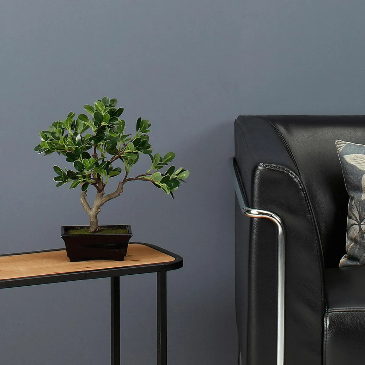 Clearance DecoWoerner Künstlicher Bonsai Pfennigblatt Eingetopft 34 Cm grün