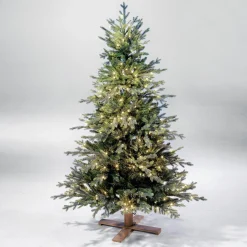 Hot DecoWoerner Künstlicher Christbaum Douglastanne Mit LED 210 Cm grün