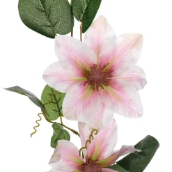 Clearance DecoWoerner Künstlicher Clematis-Zweig , 80 Cm rosa