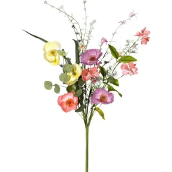 Discount DecoWoerner Künstlicher Cosmea Und Kirschblüten Blumenstrauß 54 Cm rosa
