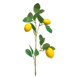 Sale DecoWoerner Künstlicher Deko Zitronenzweig Mit Zitronen 74 Cm gelb
