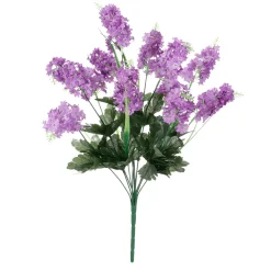 Best DecoWoerner Künstlicher Flieder-Blumenstrauß 12 Blüten 48 Cm Hoch, 25 Cm Ø violett