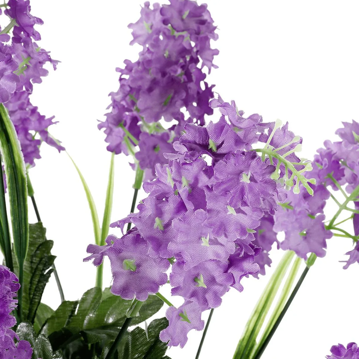Best DecoWoerner Künstlicher Flieder-Blumenstrauß 12 Blüten 48 Cm Hoch, 25 Cm Ø violett