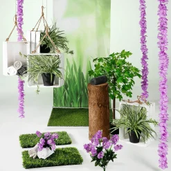 Best DecoWoerner Künstlicher Flieder-Blumenstrauß 12 Blüten 48 Cm Hoch, 25 Cm Ø violett