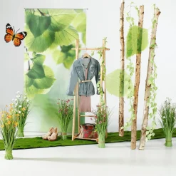 Clearance DecoWoerner Künstlicher Grasbund Mit Blüten 67 Cm orange