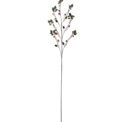 Discount DecoWoerner Künstlicher Hagebutten-Zweig 95 Cm Rot braun