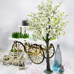 Hot DecoWoerner Künstlicher Kirschblüten Baum , 220 Cm weiß