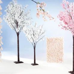 Clearance DecoWoerner Künstlicher Kirschblüten-Baum, 200 Cm, weiß