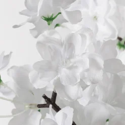 Best DecoWoerner Künstlicher Kirschblüten-Baum, 240 Cm, weiß