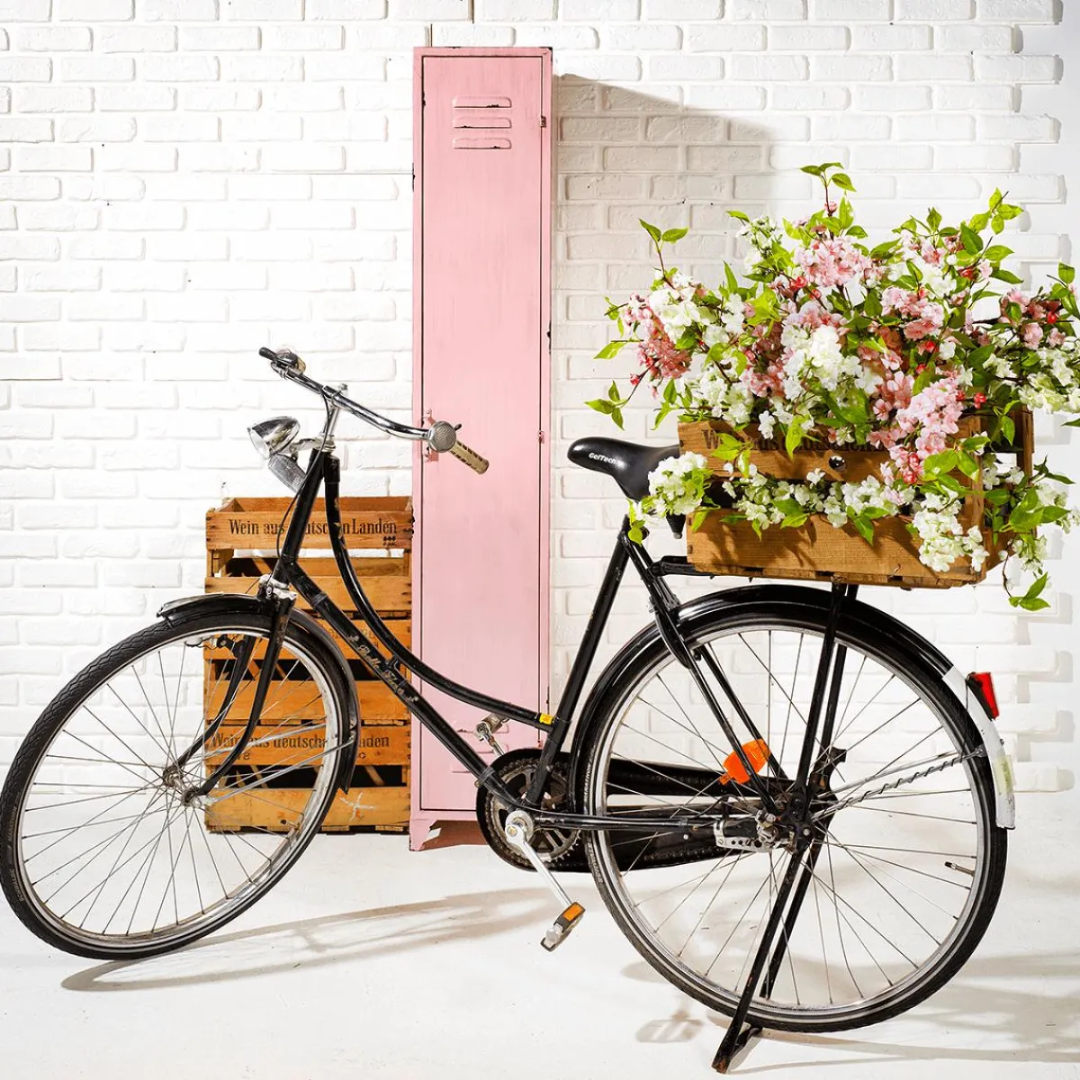 Hot DecoWoerner Künstlicher Kirschblüten-Zweig 65 Cm rosa