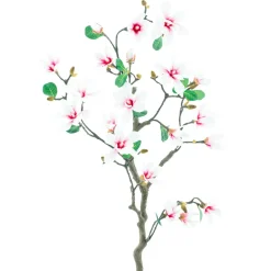 Online DecoWoerner Künstlicher Magnolien Deko Zweig 120 Cm weiß