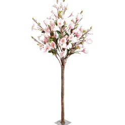 Sale DecoWoerner Künstlicher Magnolienblüten-Baum, 180 Cm rosa