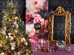 Best DecoWoerner Künstlicher Rosenzweig, 73 Cm, Creme weiß