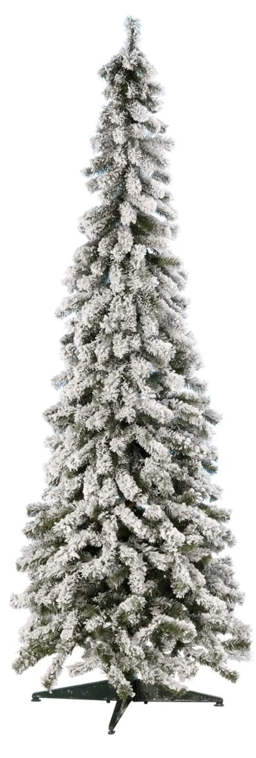 Outlet DecoWoerner Künstlicher, Schmaler Tannebaum, Beschneit 150 Cm weiß