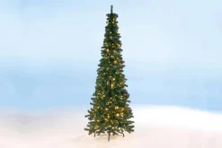 Online DecoWoerner Künstlicher, Schmaler Tannebaum Mit LED 210 Cm grün