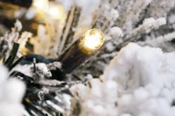 Sale DecoWoerner Künstlicher, Schmaler Tannebaum, Beschneit Mit LED 240 Cm weiß