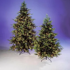 Hot DecoWoerner Künstlicher Spritzguss-Weihnachtsbaum Rottanne Mit LED 180 Cm grün