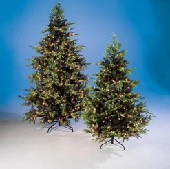 Hot DecoWoerner Künstlicher Spritzguss-Weihnachtsbaum Rottanne Mit LED 180 Cm grün