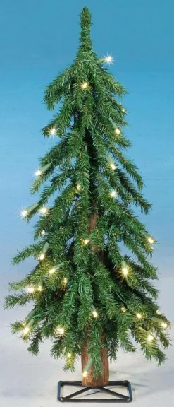 Outlet DecoWoerner Künstlicher Tannenbaum Alpintanne Mit LED 60 Cm grün