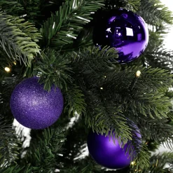 Sale DecoWoerner Künstlicher Weihnachtsbaum Edeltanne Mit LED 210 Cm grün