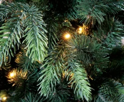 Discount DecoWoerner Künstlicher Weihnachtsbaum Edeltanne Mit LED 240 Cm grün