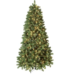 Outlet DecoWoerner Künstlicher Weihnachtsbaum Weißtanne Mit LED 180 Cm grün