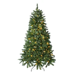 Outlet DecoWoerner Künstlicher Weihnachtsbaum Weißtanne Mit LED 180 Cm grün