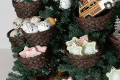 Outlet DecoWoerner Künstlicher Weihnachtsbaum Mit 20 Körben Für Geschenke Und Ware 195 Cm grün