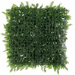 Outlet DecoWoerner Künstliches Buchs-Farn-Paneel, 50 X 50 Cm grün