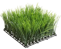 Outlet DecoWoerner Künstliches Deluxe Graspaneel, 25 X 25 Cm grün