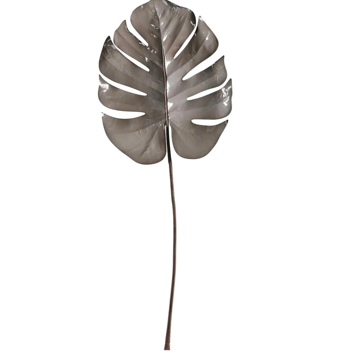 Discount DecoWoerner Künstliches Monsterablatt 90 Cm Grau