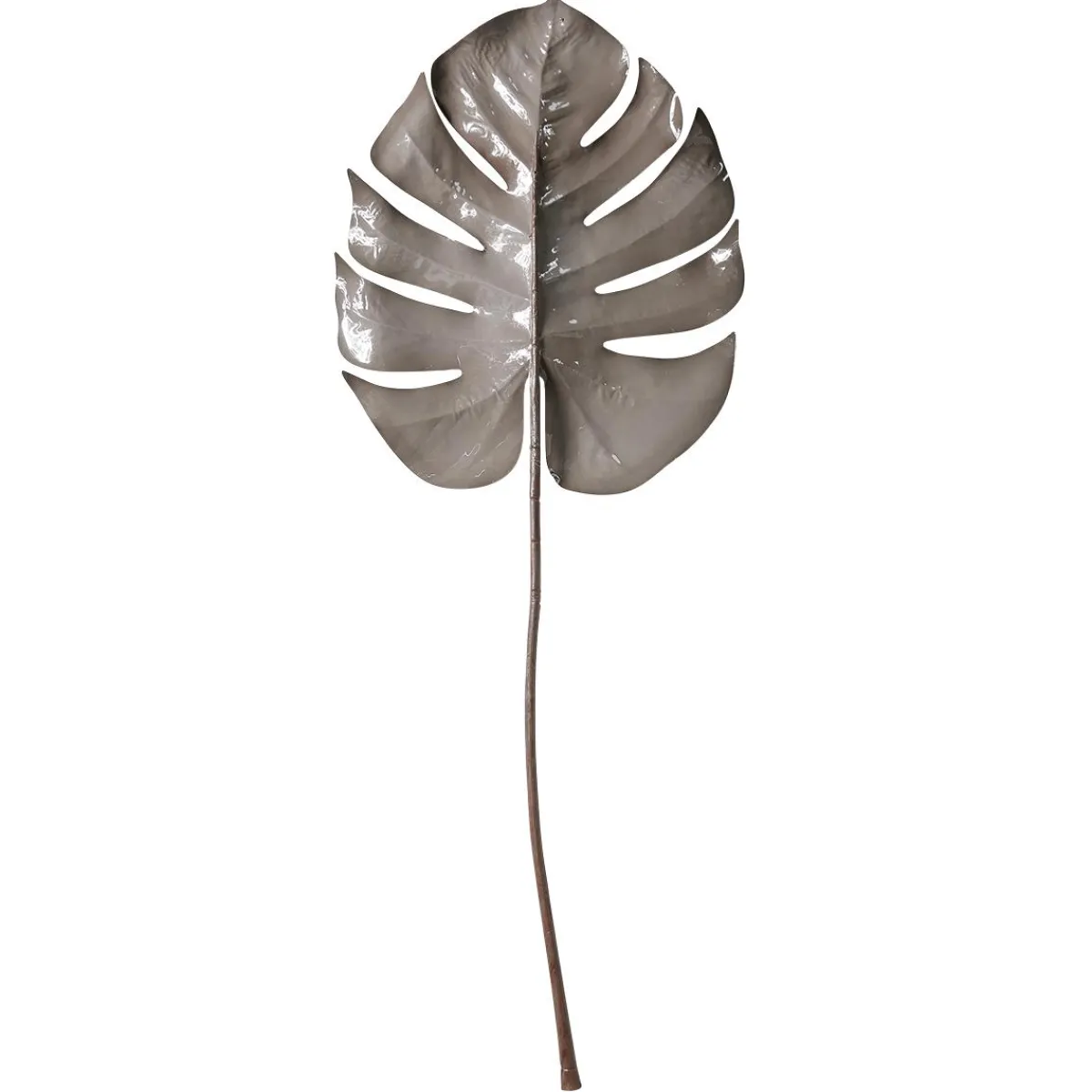 Discount DecoWoerner Künstliches Monsterablatt 90 Cm Grau