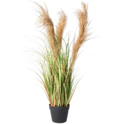 Clearance DecoWoerner Künstliches Schilfgras Im Topf 110 Cm Hoch grün
