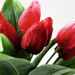 Best DecoWoerner Künstliches Tulpen-Bouquet mehrfarbig