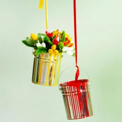 Best DecoWoerner Künstliches Tulpen-Bouquet mehrfarbig