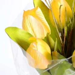 DecoWoerner Künstliches Tulpen-Bouquet , 30 Cm gelb