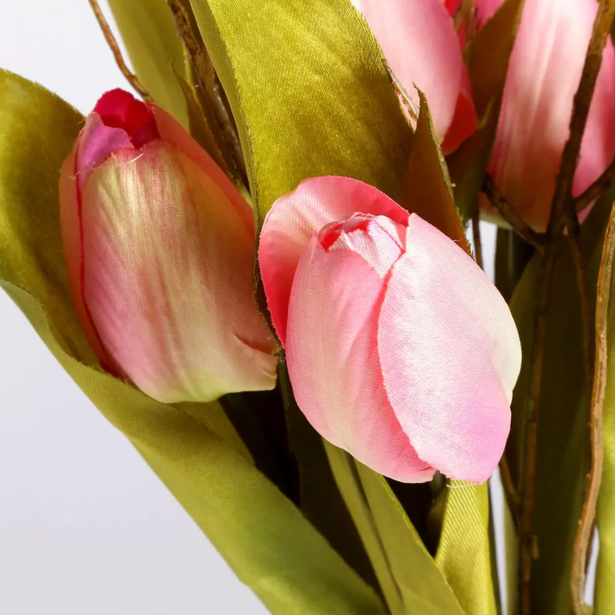 New DecoWoerner Künstliches Tulpen-Bouquet , 30 Cm rosa