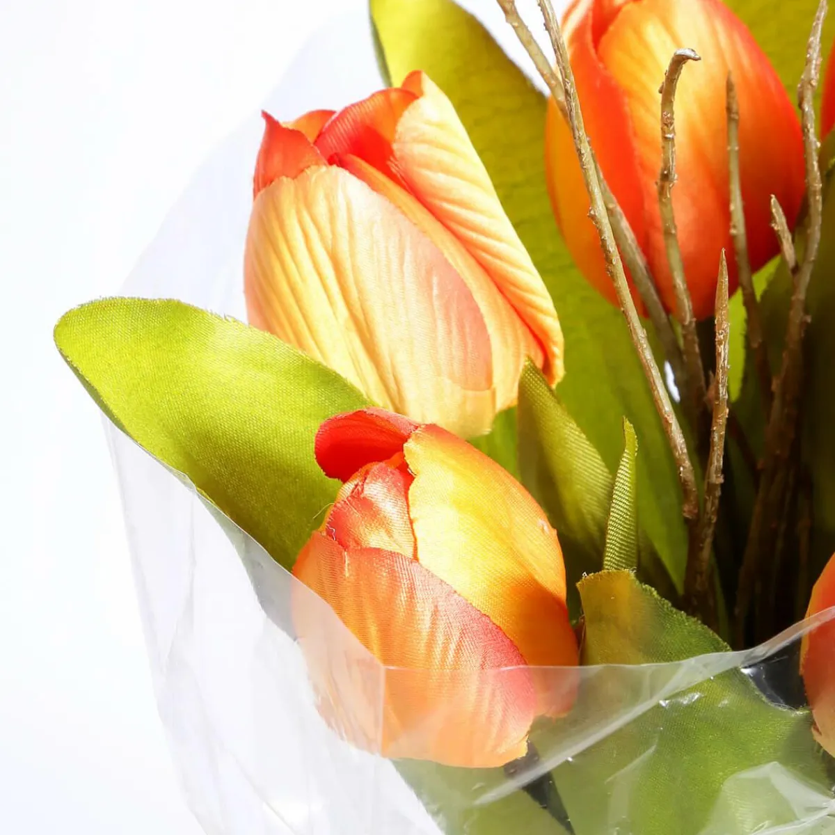 Sale DecoWoerner Künstliches Tulpen-Bouquet , 30 Cm orange
