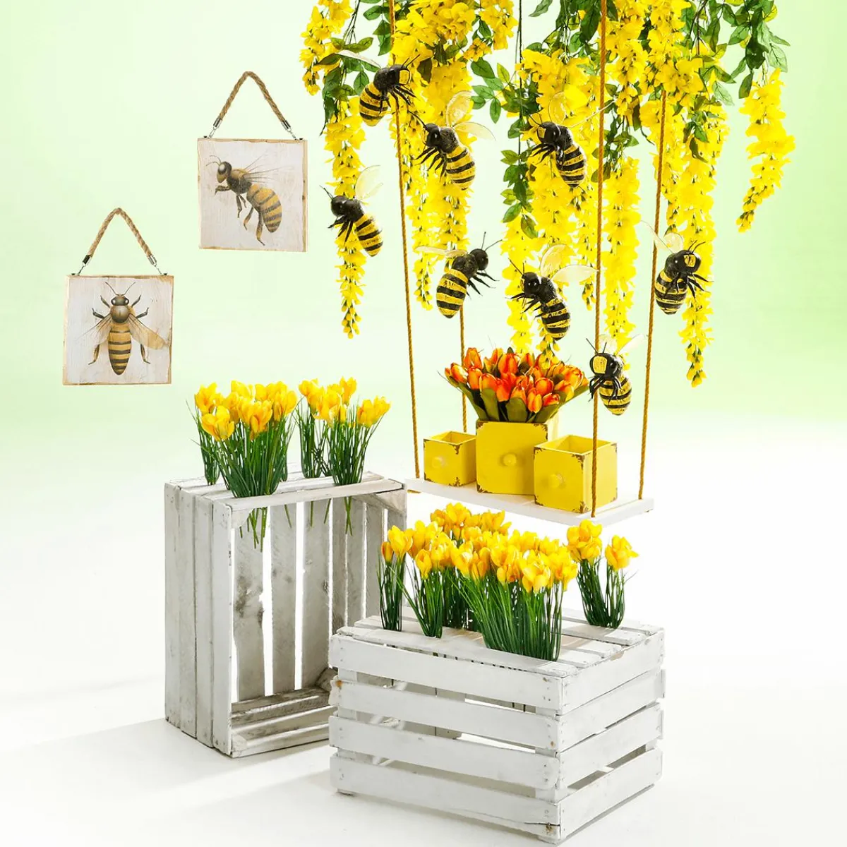 Sale DecoWoerner Künstliches Tulpen-Bouquet , 30 Cm orange