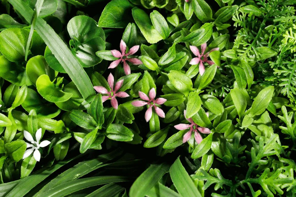 DecoWoerner Künstliches Wandgarten-Paneel, 75 Cm grün