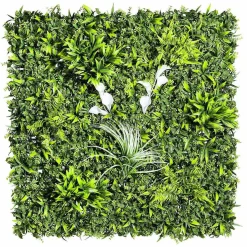 Sale DecoWoerner Künstliches Wand-Paneel Gras Mix, 1 X 1 M grün
